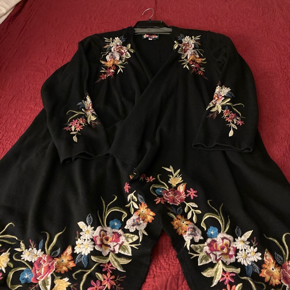 Johnny Was Black Cardigan